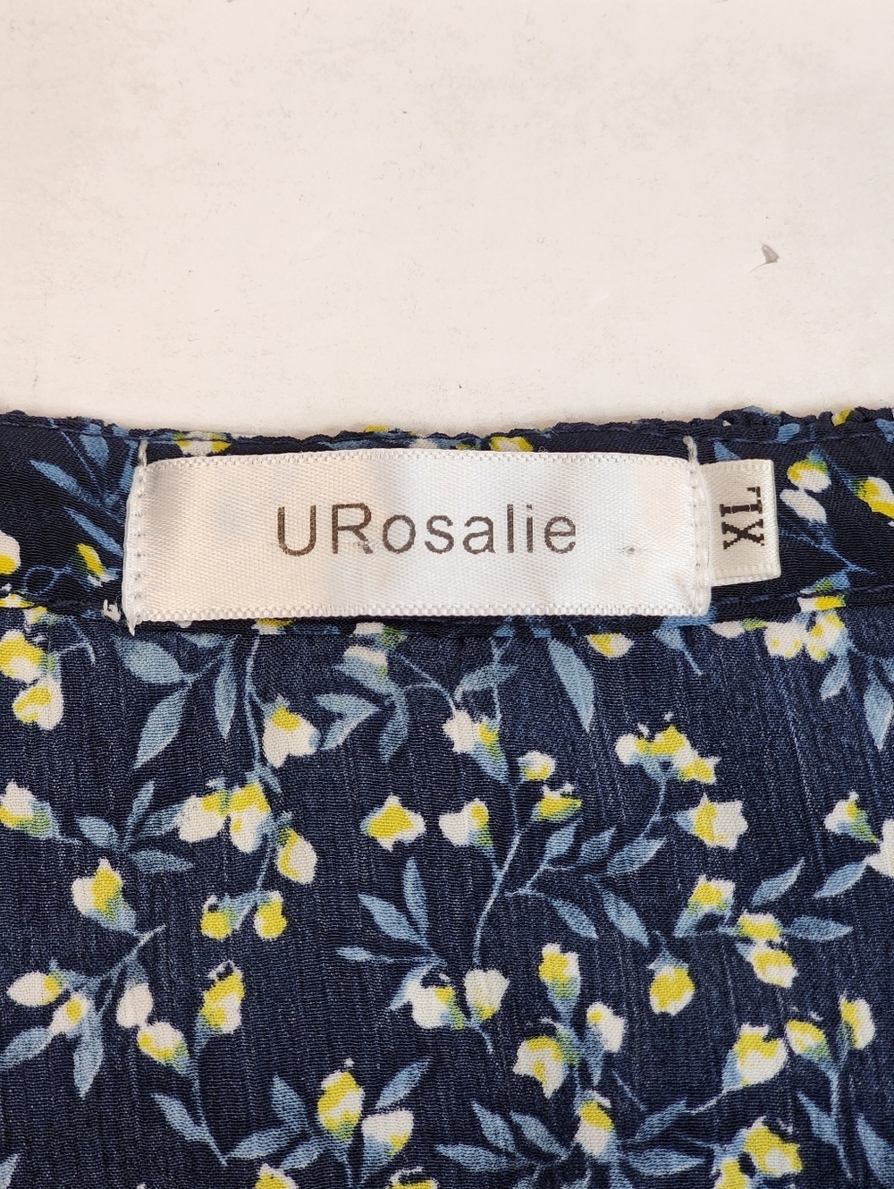 Urosalie Blue Floral Ruffle Sleeve Maxi Dress Size XL - Picture 6 of 8